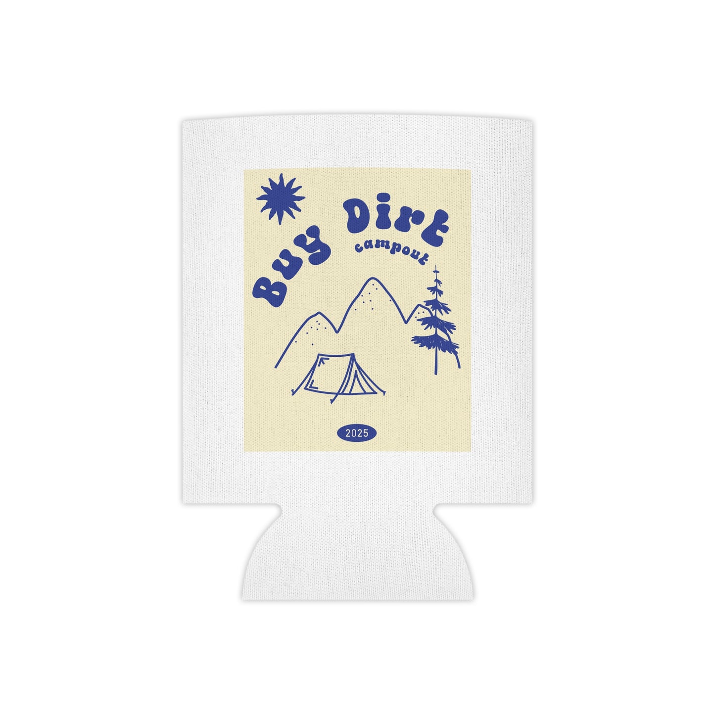 Three Corners Buy Dirt Campout Can Coozie
