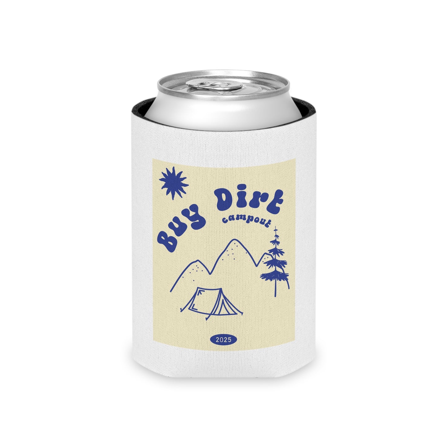 Three Corners Buy Dirt Campout Can Coozie