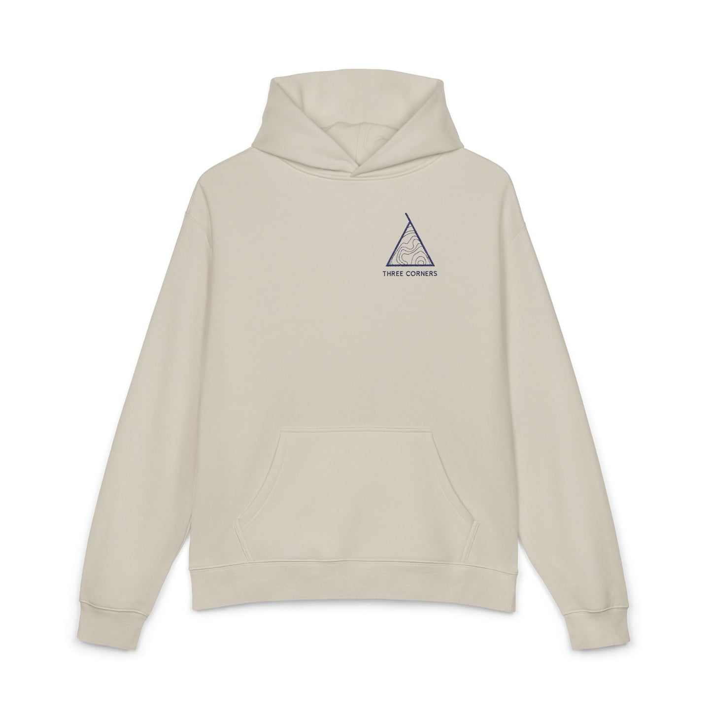 Three Corners Embroidered Relaxed Hoodie