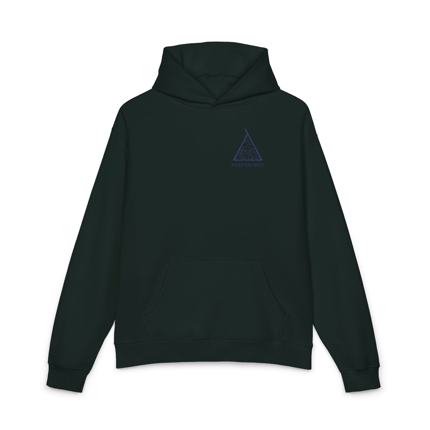 Three Corners Embroidered Relaxed Hoodie