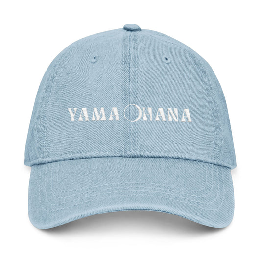 Yama Ohana Dreamers Denim Baseball Cap - Embroidered